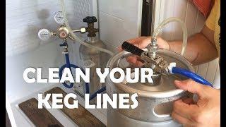 How to clean your kegerator beer lines - DO IT