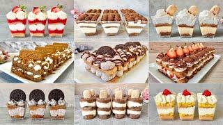 9 Tiramisu recipes. No raw eggs, no alcohol, no gelatine. No bake desserts. Easy & Yummy