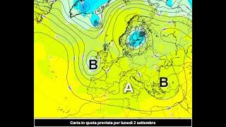 METEO fino al 1°settembre 2024 e la tendenza successiva