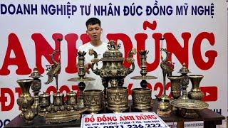 Đồ Đồng Anh Dũng Giới thiệu bộ nội thất Đồ Đồng gồm 16 món Bán Về Lâm Đồng