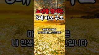 노년을 망치는 3대 바보 부모#명언#힐링#좋은글#삶의지혜