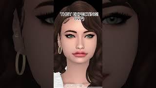 MY SIM THROUGH A DIVORCE! ‍ #shorts #ts4  #cas #thesims4cas #sims4cc
