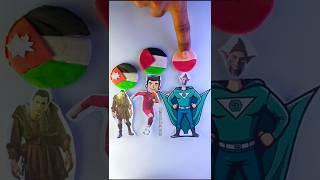 رسمت أعلام الدول العربية كلهامنى بتلون الاعلامصوتولنا اول كومنت #رسم#palestine#saudiarabia #iraq