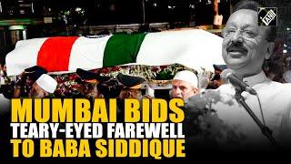 Baba Siddique’s Final Journey: Massive crowd bids final goodbye to NCP leader amid rain