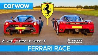 Ferrari Enzo vs LaFerrari - RACE & BRAKE TEST