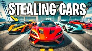 Stealing 100 Super Cars on GTA 5 RP