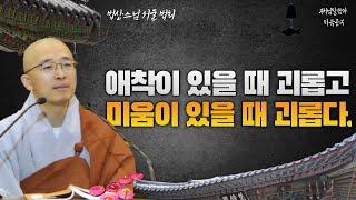 애착이 있을 때 괴롭고, 미움이 있을 때 괴롭다 - 부처님 말씀과 마음공부(13-5)