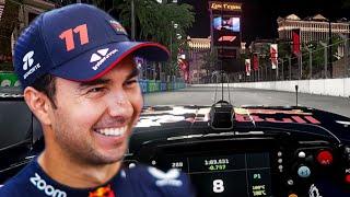 Checo Drives Las Vegas GP Track For The First Time | Oracle Virtual Lap