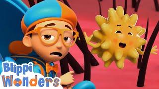 Blippi Wonders - Giant Sneeze! | Blippi Animated Series | Cartoons For Kids