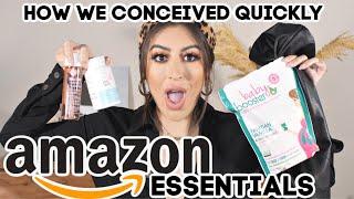 AMAZON FIRST TRIMESTER ESSENTIALS & HOW I GOT PREGNANT QUICKLY