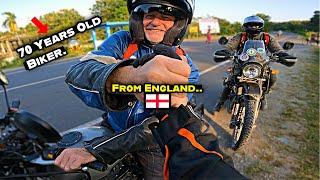 England Ke Bikers Se Meet Up 󠁧󠁢󠁥󠁮󠁧󠁿  - 70 Years Old 