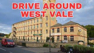 Drive Around West Vale Calderdale West Yorkshire United Kingdom