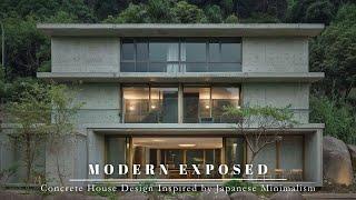 Modern Exposed Concrete House Design Inspired by Japanese Minimalism