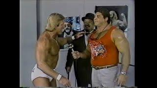 Paul Orndorff appears on The Body Shop with Don Muraco Mr. Fuji - 5/17/1986 - WWF