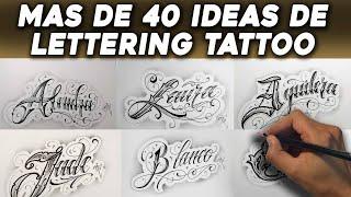 Más de 40 IDEAS PARA TATUAR LETTERING  LETTERING TATTOO IDEAS #1 - Nosfe Ink tatuajes de letras