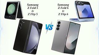 Samsung Z Fold 6 vs Fold 5 & Z Flip 6 vs Z Flip 5 - Details!!