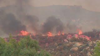 Deadly Hemet wildfire destroys homes, forces evacuations