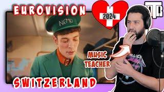 Switzerland Eurovision 2024 Reactionalysis - Music Teacher Analyses The Code by Nemo (Reaction)