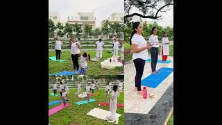 YOGA DAY Celebrations @kavuri forest nest villas  #yogaday #yogalife