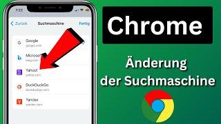 So ändern Sie die Standard-Suchmaschine in Google Chrome.