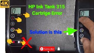 how to reset hp ink tank 315 , 310, 311, 316, 318, 319 HP Desk Jet GT 5810 Cartridge Error