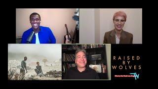 RAISED BY WOLVES INTERVIEW- Amanda Collin and Abubakar Salim CHERRY THE GEEK TV