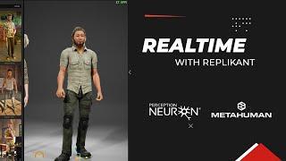 Realtime with Perception Neuron and MetaHumans using Replikant