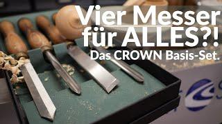 Unverzichtbar? Unser Basis Drechselmesser Set von Crown im Test.