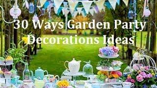 30 Ways Garden Party Design Decorations Ideas