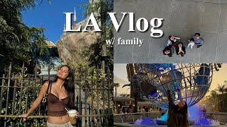 LA VLOG | with family, universal studios + shopping haul