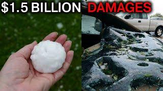 How GIANT hail pummels the Great Plains