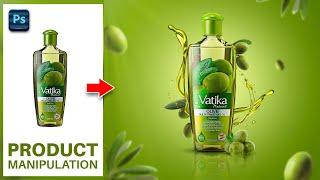 08 - Product Manipulation Tutorial in Photoshop | Olive Oil