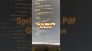 Spring Boot Pdf Generation using Apache Xml Graphics Library #java #springboot #springmvc