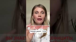 Какие дефициты у ребенка? #дефициты #анализы #витамины #детскийврач #medcine #нутрициолог