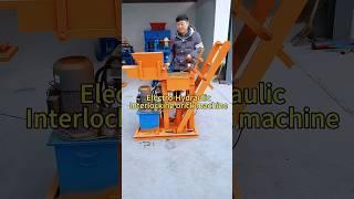 machines for production making bricks, electric interlocking brick ecological house making machine