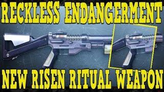 DESTINY 2 | HOW TO GET RECKLESS ENDANGERMENT RITUAL SHOTGUN - NEW SEASON OF THE RISEN RITUAL WEAPON!