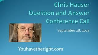 Chris Hauser Update September 28, 2023