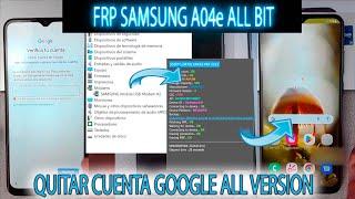 FRP SAMSUNG A04e QUITAR CUENTA GOOGLE NUEVO METODO A042M A042F UNLOCKTOOL ALL BIT