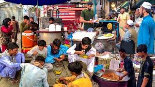 BREAKFAST in Afghanistan - Extreme Breakfast in Kabul Afghanistan - Subha Ka Nashta - Liver Fry