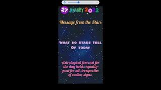 Message from the stars-What do stars tell of today 27-1-2022 #shorts