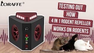 Testing out how Loraffe ZN-666 4 in 1 plug in rodent repellent works on rodents