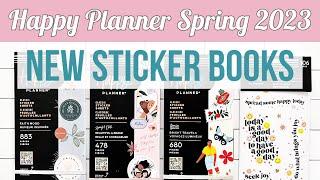 NEW! Happy Planner Sticker Books Spring Release 2023 - Spoonful of Faith, Bright Travels, Faith Mood