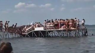 Video shows pier collapse in Madison, Wisconsin