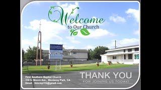 9-8-2024 First Southern Baptist Church Monterey Park 10 AM Sunday Worship Service