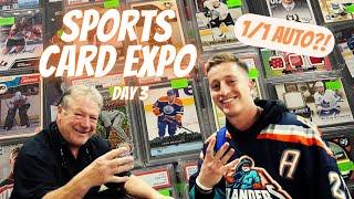 NHL LEGEND gets his 1/1 AUTOGRAPH CARD and INSANE DEALS at the SPORTS CARD EXPO!!!