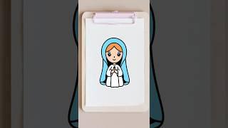 HOW TO DRAW MOTHER MARY