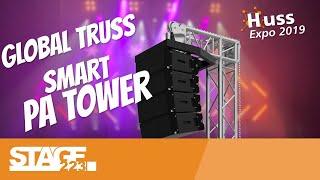 Global Truss F34 Smart PA Tower | PA aufhängen ohne Baubuch | Huss Expo 2019