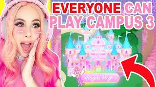 CAMPUS 3 IS OPEN TO EVERYONE IN ROYALE HIGH!! I CRIED!! Roblox Royale High