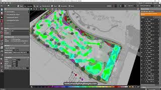 How to show the false color in specific calculation surface