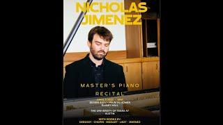 Nicholas Jimenez Masters Recital